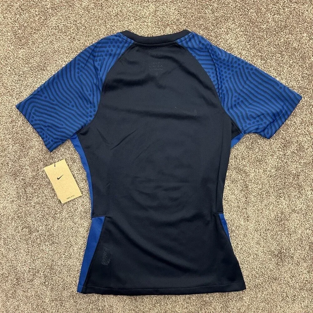 Nike Soccer Jersey Top Short Sleeves Navy Blue Women's Athletic Size XS - NWT$50